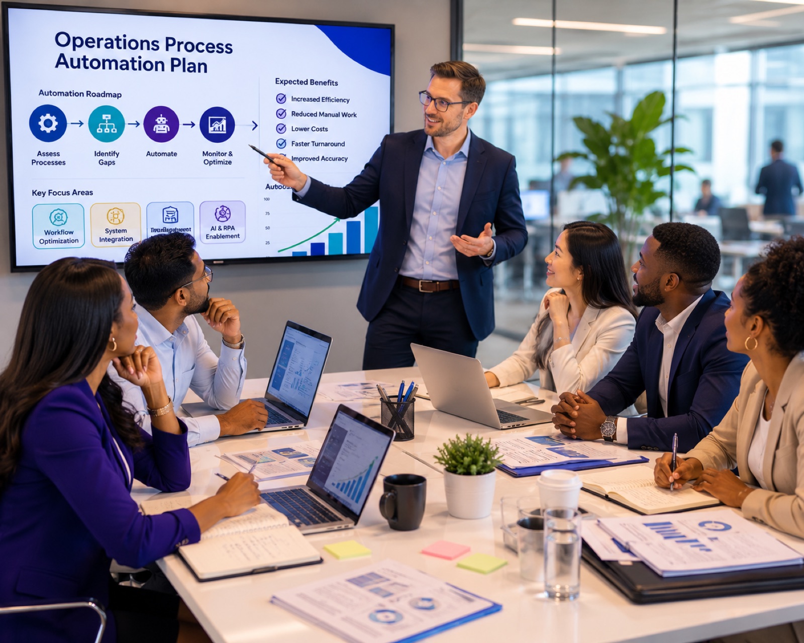 FT Consulting Partners leading a workforce operations and process automation planning session